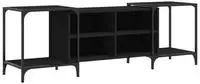 Tv-schrank Schwarz 153x37x50 Cm Holzwerkstoff Vidaxl