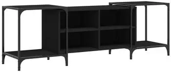 vidaXL TV-Schrank Schwarz 153x37x50cm Holzwerkstoff (837602)