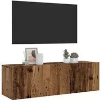 vidaXL TV-Wandschrank Altholz-Optik 100x30x30 cm Holzwerkstoff