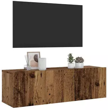 vidaXL TV-Wandschrank Altholz-Optik 100x30x30cm Holzwerkstoff (856018)