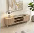 Idimex Lowboard ALMA 140cm, MDF Eiche Finish, Metallgriffe (96390)
