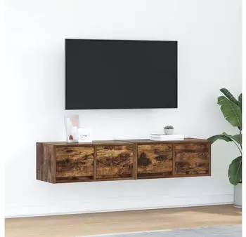 vidaXL TV-Schrank 2er-Set R&auml;uchereiche 60x31x25,5cm Holzwerkstoff (861499)