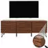 MCW TV-Rack M49 3D-Design MDF 142x52x44cm Walnuss-Optik (93428)