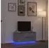 vidaXL TV-Schrank mit LED-Leuchten Betongrau 100x41x50cm (861412)