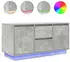 vidaXL TV-Schrank mit LED-Leuchten Betongrau 100x41x50cm (861412)