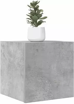 vidaXL TV-Wandschr&auml;nke 2 Stk. Holzwerkstoff Betongrau 30,5x30x30cm (804494)