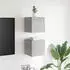 vidaXL TV-Wandschränke 2 Stk. Holzwerkstoff Betongrau 30,5x30x30cm (804494)