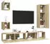 vidaXL TV-Schrank-Set 5-tlg. Sonoma-Eiche Holzwerkstoff (3079012)