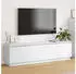 vidaXL TV-Schrank mit LED Weiß 180x38x49cm Holzwerkstoff