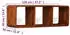 vidaXL TV-Schrank Massivholz Honigfarbenes Finish 120x30x40cm (244680)
