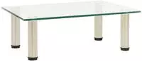 vidaXL TV-Tisch 40x35x17 cm Transparentes Hartglas