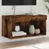 vidaXL TV-Schrank mit LED-Beleuchtung, Räuchereiche, 60x30x30cm