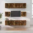 vidaXL TV-Schrank-Set 8-tlg. Räuchereiche Holzwerkstoff (3188675)