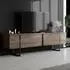 Calicosy Luxe TV-Schrank 2 Klapptüren, 180cm, Nussbaum/Schwarz (Luxe)