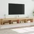 vidaXL TV-Schrank mit LED-Leuchten Sonoma-Eiche 100x30x30cm, 2er-Set (837160)