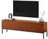 Selsey Bemmi TV-Lowboard 150cm Ziegelrot mit Metallbeinen