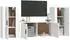 vidaXL TV-Schrank-Set 3-tlg. Weiß Holzwerkstoff (3188534)