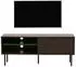 MCW TV-Rack N78 Lowboard skandinavischer Stil Metall/Holz 120x50x40cm dunkelbraun (94897)