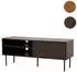 MCW TV-Rack N78 Lowboard skandinavischer Stil Metall/Holz 120x50x40cm dunkelbraun (94897)