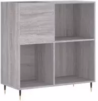 Plattenschrank Grau Sonoma 84,5x38x89 Cm Holzwerkstoff Vidaxl