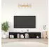 vidaXL TV-Schrankset 2-tlg. Schwarz Eichen-Optik 37x35x107cm Holzwerkstoff