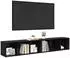 vidaXL TV-Schrankset 2-tlg. Schwarz Eichen-Optik 37x35x107cm Holzwerkstoff