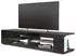 Vladon Movie TV-Lowboard 4 offene Fächer Schwarz matt/Hochglanz (50003945)