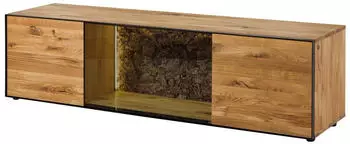 Massivmoebel24 Starnberg Lowboard Wildeiche massiv 200x53x55cm natur ge&ouml;lt (67-313-319-0011)
