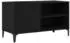 vidaXL Schallplattenschrank Schwarz Eichen-Optik 84,5x38x48cm (862867)