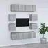 vidaXL TV-Schrank-Set 8-tlg. Grau Sonoma Holzwerkstoff (3120213)
