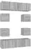 vidaXL TV-Schrank-Set 8-tlg. Grau Sonoma Holzwerkstoff (3120213)