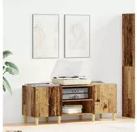 vidaXL Schallplattenschrank Altholz 121 x 38 x 48 cm Holzwerkstoff