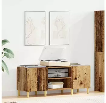 vidaXL Schallplattenschrank Altholz 121x38x48cm (881471)