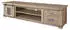 Massivmoebel24 Railway TV-Board Mangoholz 200x55x50cm whitewash lackiert (09-313-772-2030)