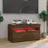 vidaXL TV-Schrank mit LED-Leuchten Braun Eichen-Optik 75x35x40cm (815127)