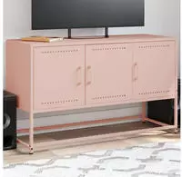 vidaXL TV-Schrank Rosa 100,5x39x60,5 cm Stahl
