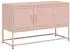vidaXL TV-Schrank Stahl Rosa 100,5x39x60,5cm
