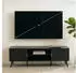 Idimex Lowboard ALMA 140cm, MDF, Metallgriffe, Schwarz (ALMA)
