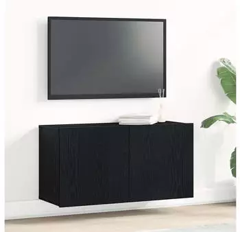 vidaXL TV-Schrank Schwarze Eiche 80x30x41cm Holzwerkstoff (862196)