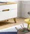 Inn.Furn Hygge TV-Lowboard Weiß/Eiche 140cm Soft-Close (Hygge)