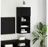 vidaXL Wandmontierter TV-Schrank Schwarz Eichen-Optik Holzwerkstoff (882958)