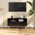 vidaXL TV-Schrank Hochglanz-Schwarz 90x40x48,5cm Holzwerkstoff (326784)