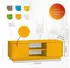 Aileenstore Eyecatcher TV-Lowboard Holzoptik Orange 140x45x38cm