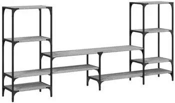 vidaXL TV-Schrank Grau Sonoma 206,5x28,5x95cm Holzwerkstoff (842484)
