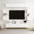 vidaXL TV-Schrank-Set 10-tlg. Weiß Holzwerkstoff (3074458)