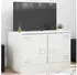 vidaXL TV-Schrank Stahl Weiß 67x39x44cm (841641)