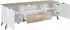 Home Affaire CASANOVA Lowboard weiß/Pereira 180cm, FSC-Holzwerkstoff (59684626-0)