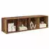 vidaXL TV-Schrank Set 2-tlg. Holzwerkstoff Altholz-Optik 37x35x72cm (3079934)