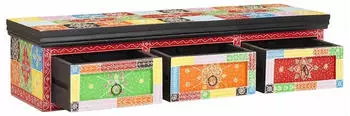 vidaXL Wand-TV-Schrank Massivholz Mango Roh 100x30x24cm (4017578)