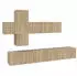vidaXL TV-Schrank-Set 7-tlg. Sonoma-Eiche Holzwerkstoff (3114520)